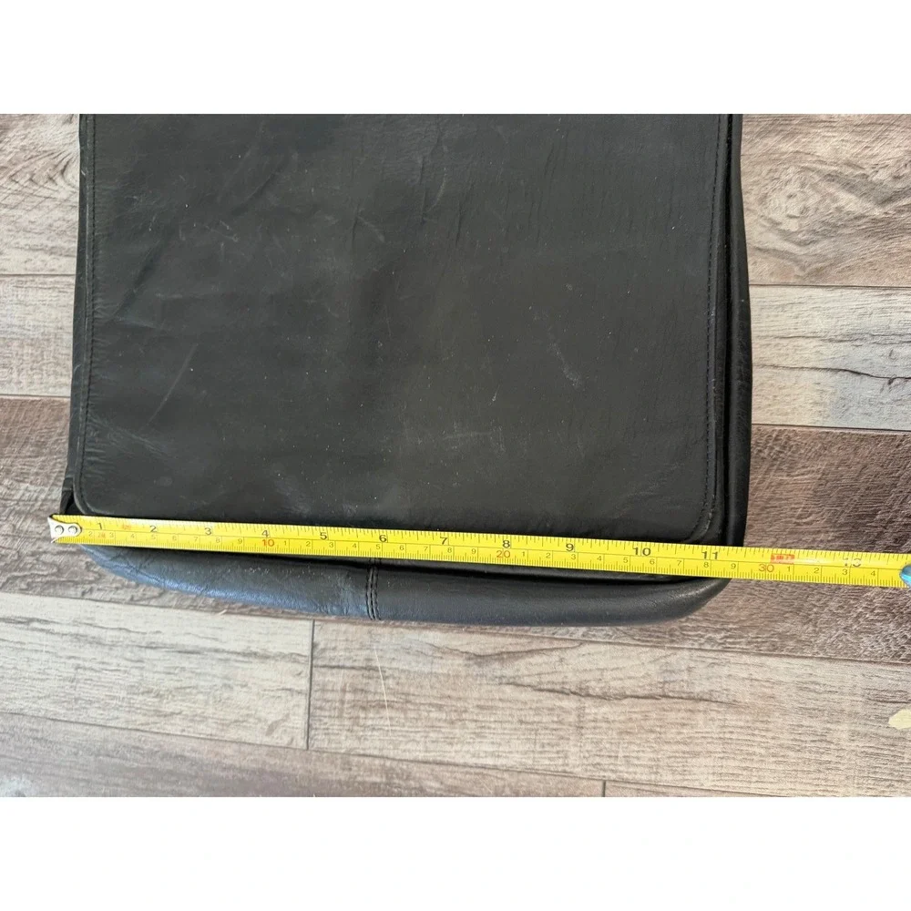 Wilson Leather‎ Portfolio Black Genuine Leather Organizer Tablet Document Case